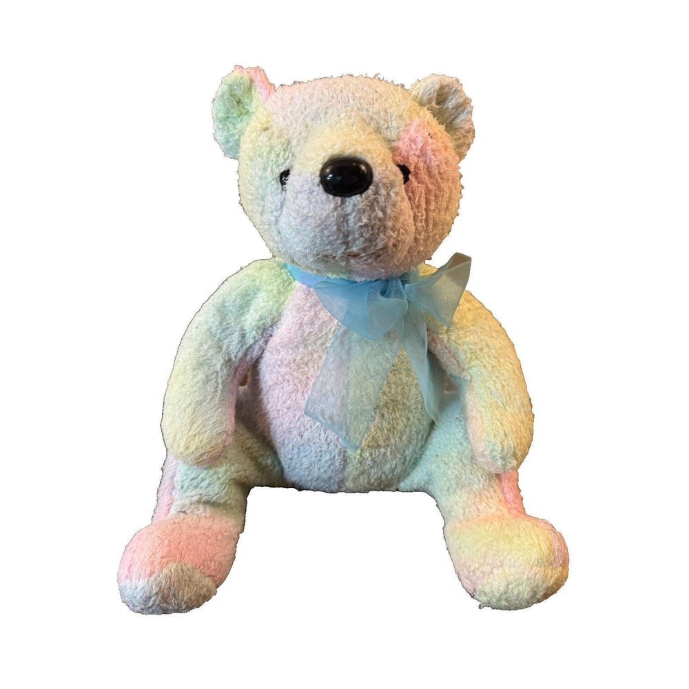 Ty Beanie Buddies Tye Dye Bear Plush‎ Vintage 2001 Mellow Stuffed Animal Toy